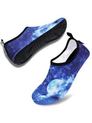 Water Sports Shoes for Men Women, Barefoot Quick-Dry Slip-on Aqua Socks