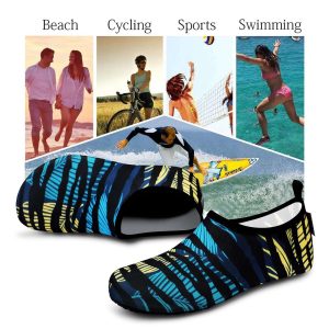 Water Sports Shoes for Men Women, Barefoot Quick-Dry Slip-on Aqua Socks