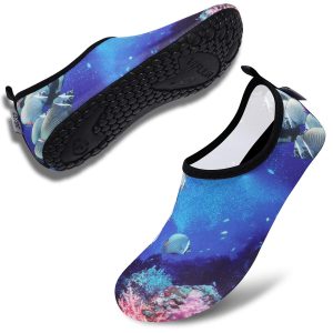 Water Sports Shoes for Men Women, Barefoot Quick-Dry Slip-on Aqua Socks