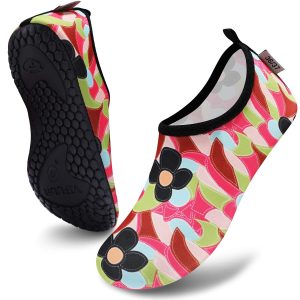 Sporty Water Shoes for Women, Barefoot Quick-Dry Slip-on Aqua Yoga Socks