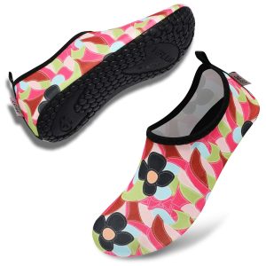 Sporty Water Shoes for Women, Barefoot Quick-Dry Slip-on Aqua Yoga Socks