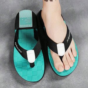 Men’s Summer Casual And Fashionable Simple Flip-Flops With Personality, Soft, Bend-Resistant, Comfortable And Cool, Suitable For Beach Wear